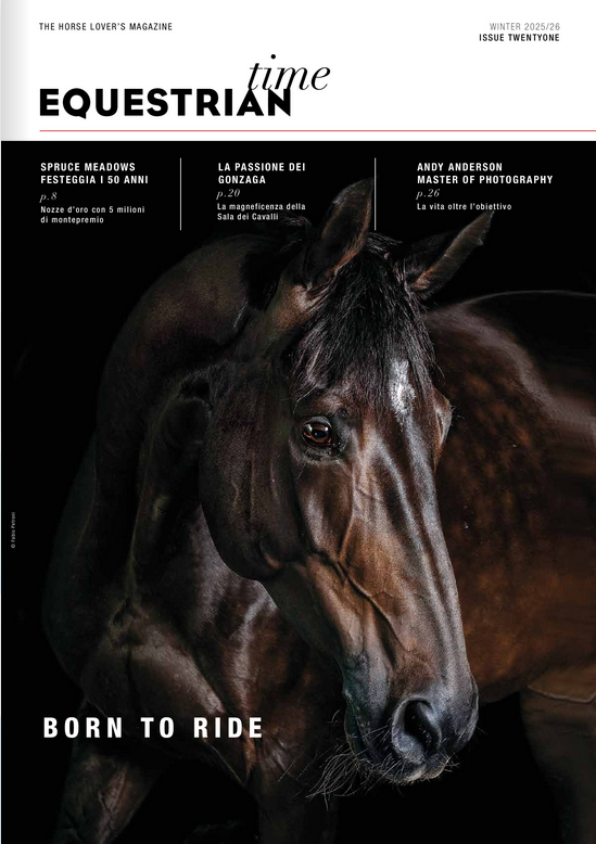 PORTINI Equestrian in the Latest Equestrian Time Magazine