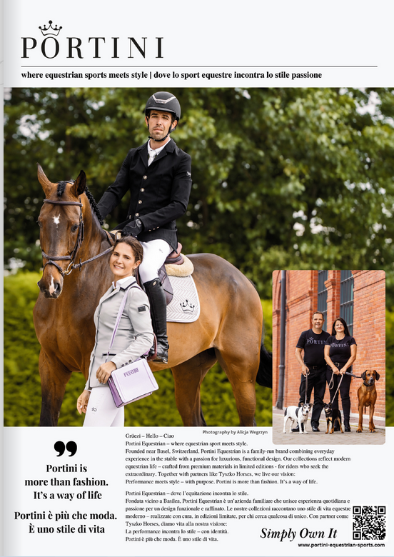 Portini Anzeige im Magazin